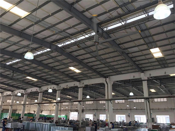 广州番禺制衣厂安装工业大风扇工程案例